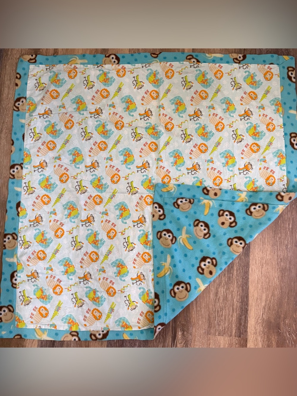 Animal and Monkey Print Baby Blanket